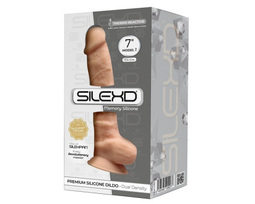 Телесный фаллоимитатор-реалистик на присоске MODEL 1 - 17,75 см.