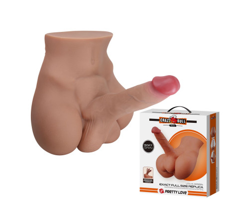 Мужской полуторс Rhyne с членом и анальным тоннелем