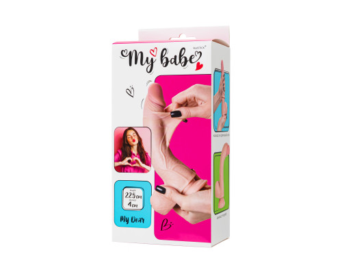 Телесный реалистичный фаллоимитатор My Dear - 22,5 см.