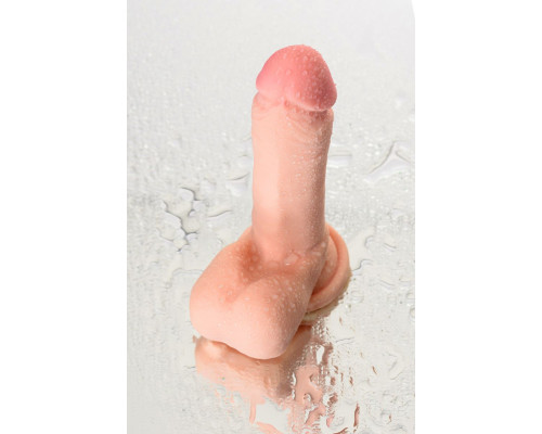 Телесный реалистичный фаллоимитатор Leo - 20 см.