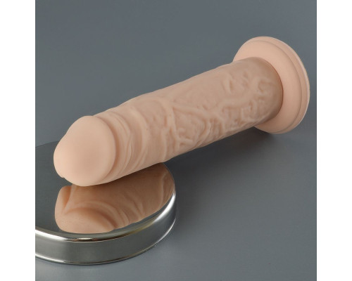 Телесный фаллоимитатор JoyStick на присоске - 15 см.