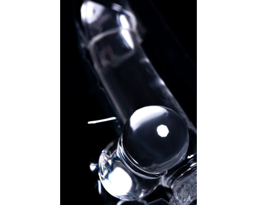 Прозрачный реалистичный фаллоимитатор Cryst - 15 см.