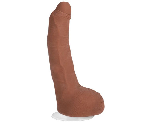 Телесный фаллоимитатор на съемной присоске Signature Cocks Leo Vice - 19,1 см.