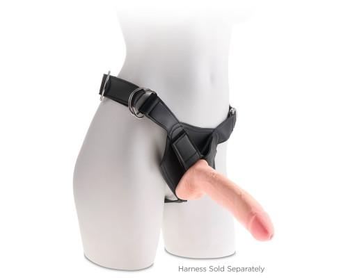 Телесный фаллоимитатор на присоске 10  Triple Density Cock with Balls - 26,7 см.