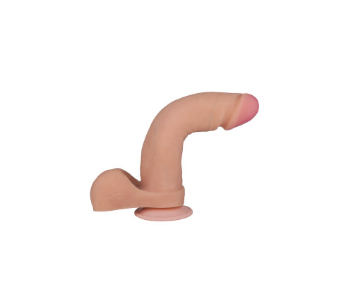 Телесный фаллоимитатор на присоске F F BEST COCK 8 - 22 см.