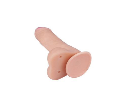 Телесный фаллоимитатор на присоске BEST COCK 7 - 20 см.