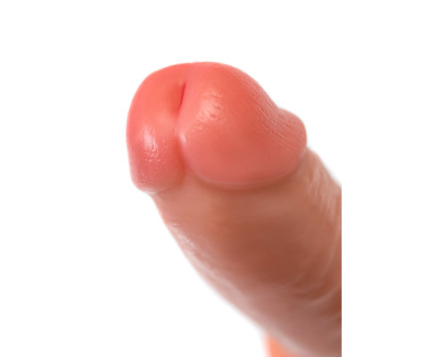 Телесный фаллоимитатор на присоске RealStick CALIBER - 14 см.