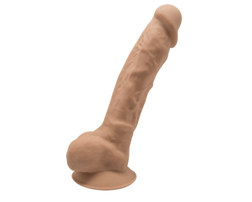 Телесный фаллоимитатор на присоске MODEL 1 - 17,5 см.