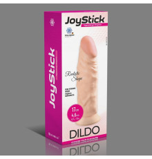 Телесный фаллоимитатор JoyStick на присоске - 17 см.