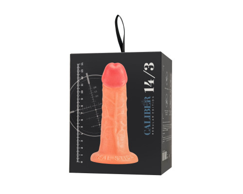 Телесный фаллоимитатор RealStick CALIBER - 14 см.