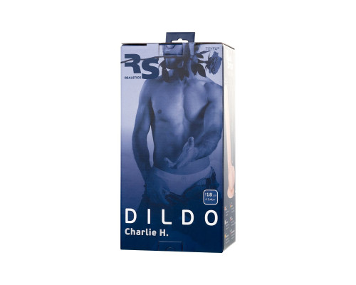 Телесный фаллоимитатор-реалистик Charlie H - 18 см.
