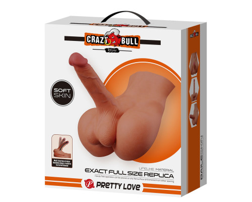 Мужской полуторс Rhyne с членом и анальным тоннелем