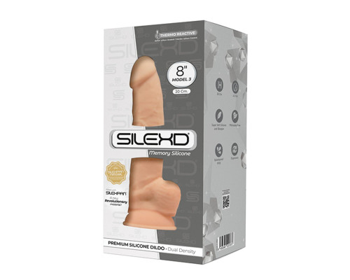 Телесный фаллоимитатор SILEXD Model 3 - 20 см.