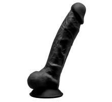 Черный фаллоимитатор на присоске MODEL 1 - 17,5 см.