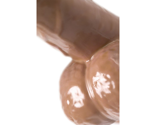 Коричневый фаллоимитатор-реалистик Delion - 20,5 см.