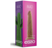 Телесный фаллоимитатор без мошонки Mad Cactus - 18,5 см.