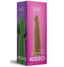 Телесный фаллоимитатор без мошонки Mad Cactus - 18,5 см.