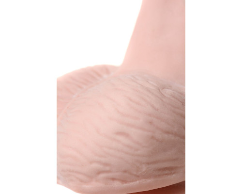 Телесный реалистичный фаллоимитатор на присоске Paul - 19 см.