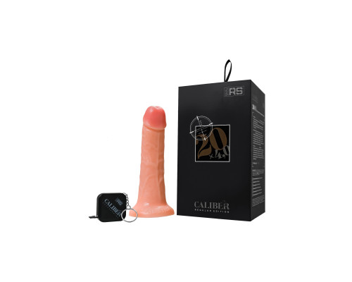 Телесный реалистичный фаллоимитатор RealStick CALIBER - 20 см.