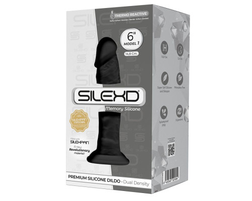 Черный фаллоимитатор Model 1 - 14,8 см.