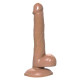 Коричневый фаллоимитатор-реалистик Delion - 20,5 см.
