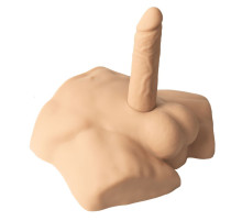 Телесный мужской полуторс с фаллоимитатором SILEXD Apollo S 7