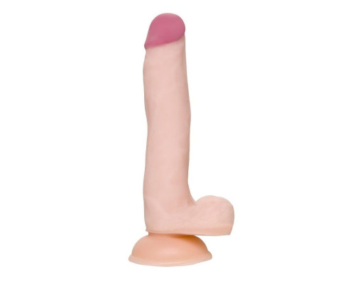 Телесный фаллоимитатор-реалистик Minc - 21 см.