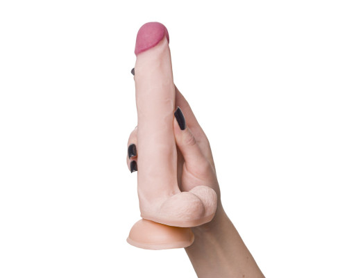 Телесный фаллоимитатор-реалистик Minc - 21 см.