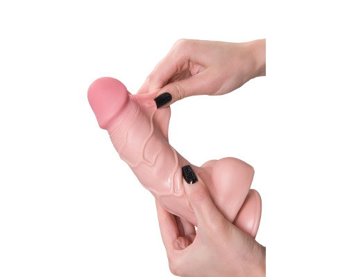 Телесный реалистичный фаллоимитатор My Dainty - 20,5 см.