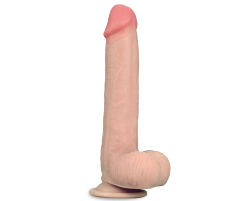 Телесный фаллоимитатор Sliding Skin Dual-Layered 9.0 - 23 см.