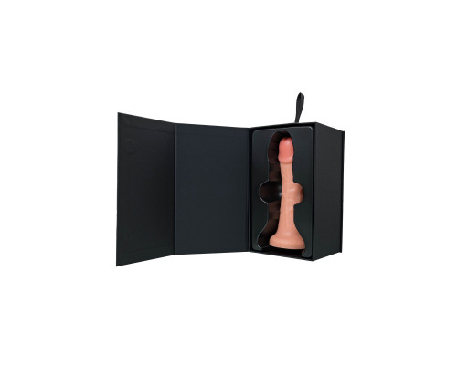 Телесный реалистичный фаллоимитатор RealStick CALIBER - 20 см.