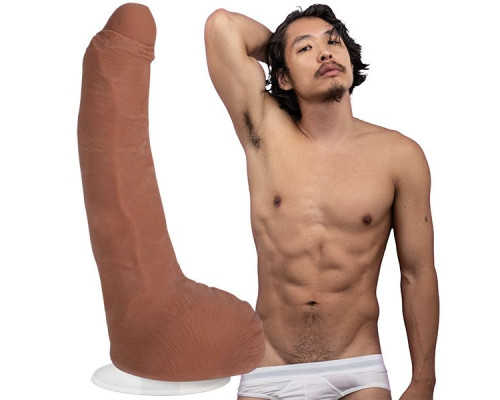 Телесный фаллоимитатор на съемной присоске Signature Cocks Leo Vice - 19,1 см.