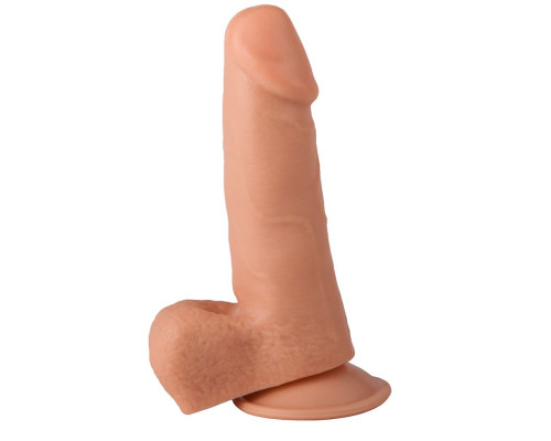 Гелевый фаллоимитатор-реалистик на присоске - 15,5 см.
