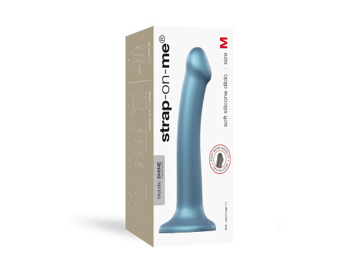 Голубой фаллоимитатор Mono Density Dildo Size M - 16 см.