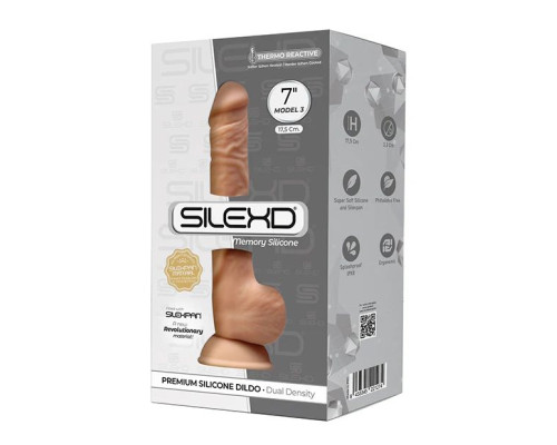 Телесный фаллоимитатор SILEXD Model 3 - 17,5 см.