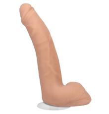 Телесный фаллоимитатор на съемной присоске Quinton James Signature Cocks - 24,1 см.