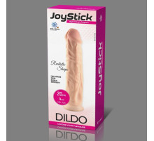 Телесный фаллоимитатор JoyStick на присоске - 20 см.