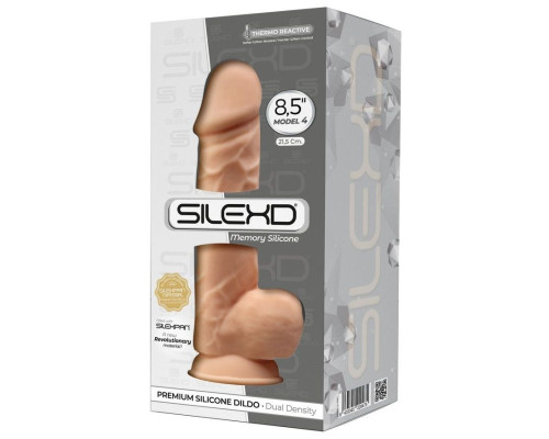 Телесный фаллоимитатор-реалистик на присоске MODEL 4 - 21 см.