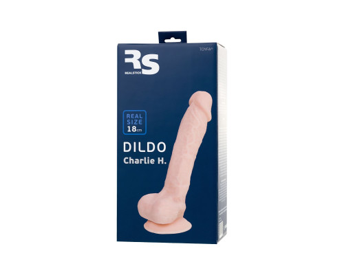 Телесный фаллоимитатор-реалистик Charlie H - 18 см.