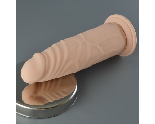 Телесный фаллоимитатор JoyStick на присоске - 16,3 см.