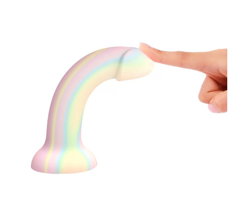 Фаллоимитатор из жидкого силикона Dildolls Fantasia - 17,6 см.