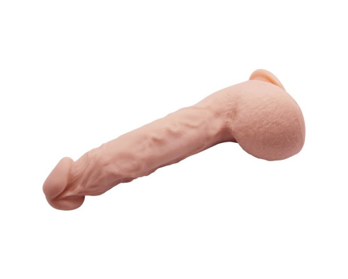 Телесный фаллоимитатор Jason на присоске - 24 см.