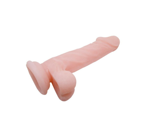 Телесный фаллоимитатор на присоске Super Dildo - 16,5 см.