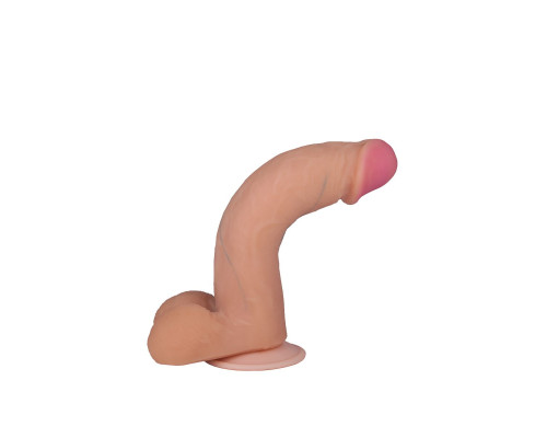 Телесный фаллоимитатор на присоске F F BEST COCK 7 - 20 см.