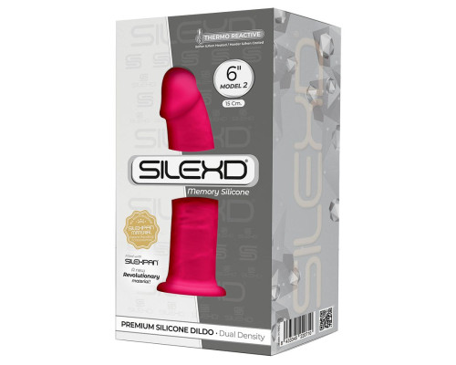 Ярко-розовый фаллоимитатор на присоске MODEL 2 - 15,5 см.