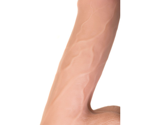 Телесный реалистичный фаллоимитатор My Treasure - 18,5 см.