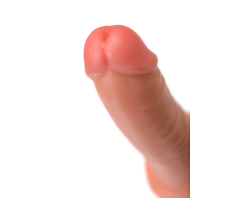 Телесный фаллоимитатор на присоске RealStick CALIBER - 18 см.