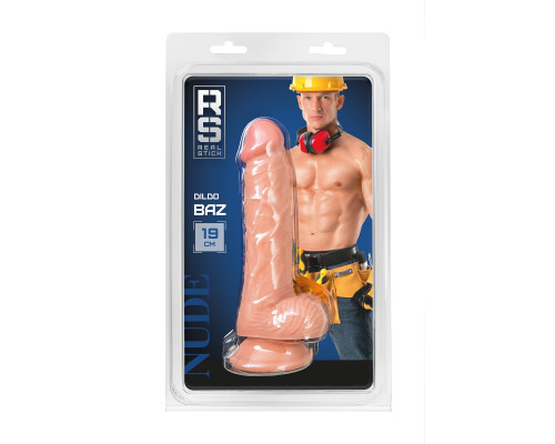 Телесный фаллоимитатор Baz - 19 см.