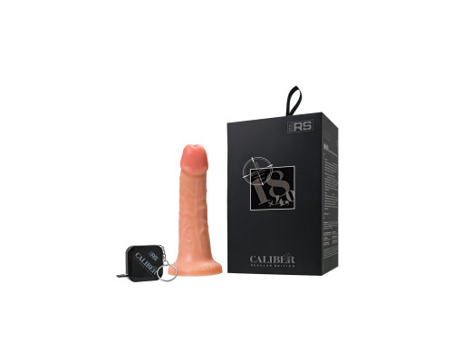 Телесный фаллоимитатор на присоске RealStick CALIBER - 18 см.