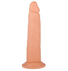 Податливый фаллоимитатор на присоске - 16,5 см.